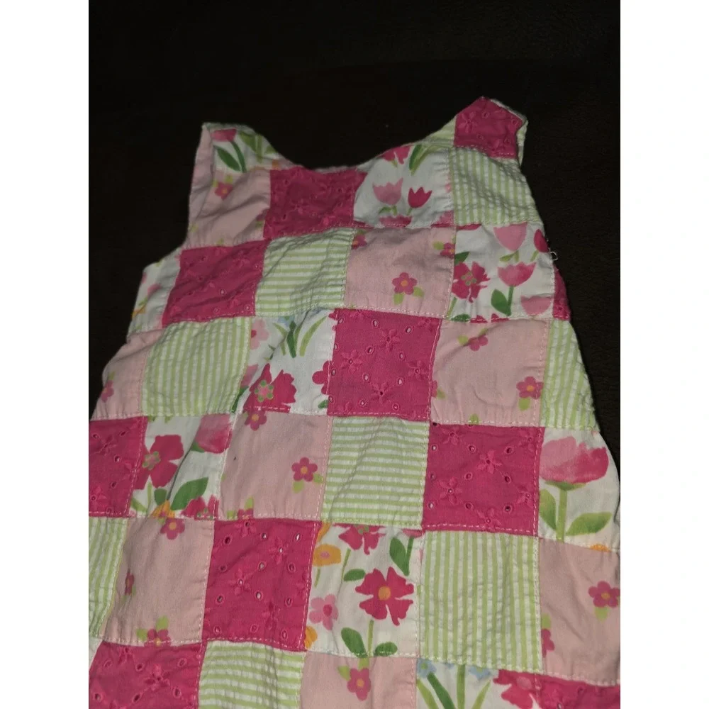 Gymboree‎ layette line in full bloom floral patchwork dress size 12 18 months